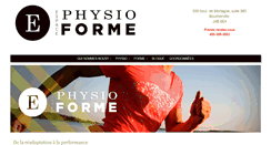 Desktop Screenshot of espacephysioforme.com